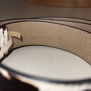 Urban Outfitters Black and Tan Belt